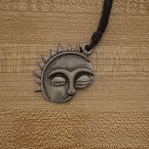 Sun Face Pendant Necklace